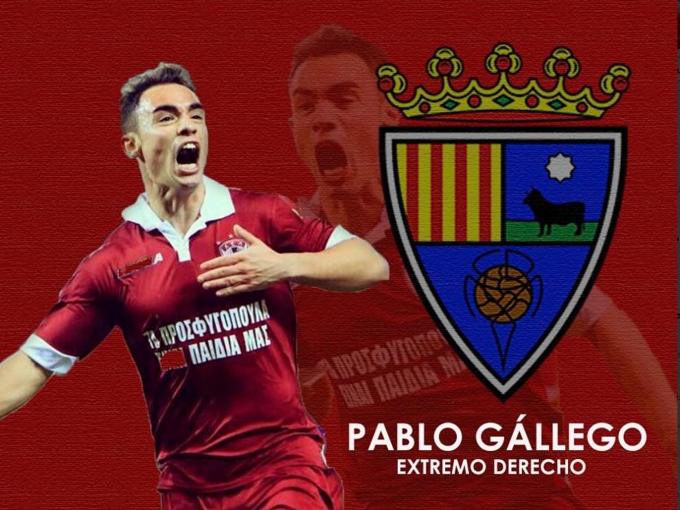 Pablo Gállego ficha por el Teruel.