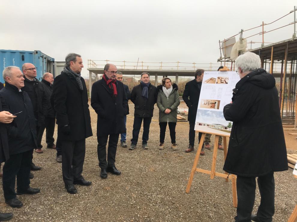 Lambán ha visitado este jueves las obras del nuevo equipamiento
