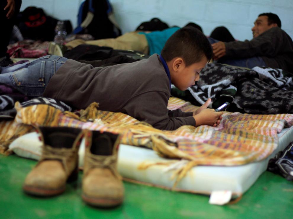 Un niño migrante de Guatemala en su viaje a Estados Unidos