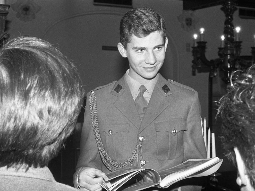 Felipe VI, antes de ingresar en la Academia Militar de Zaragoza.