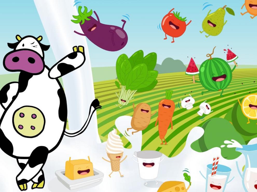 Aragón promueve el consumo de la fruta y la leche en las aulas