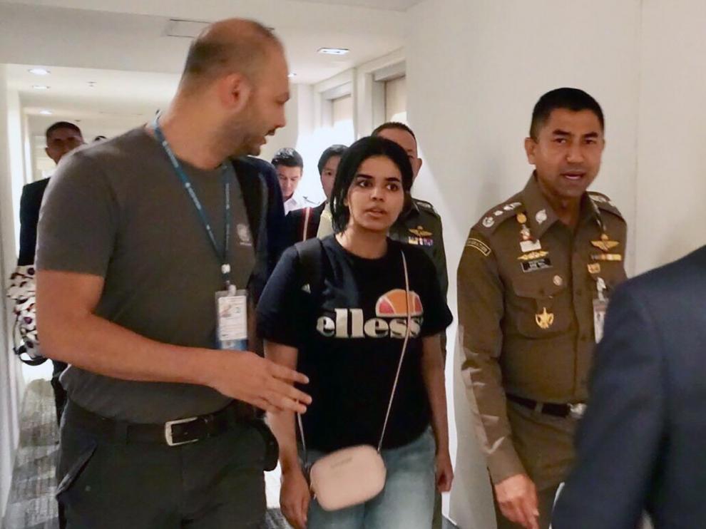 La joven saudí viajará a Canadá, donde le han concedido asilo.