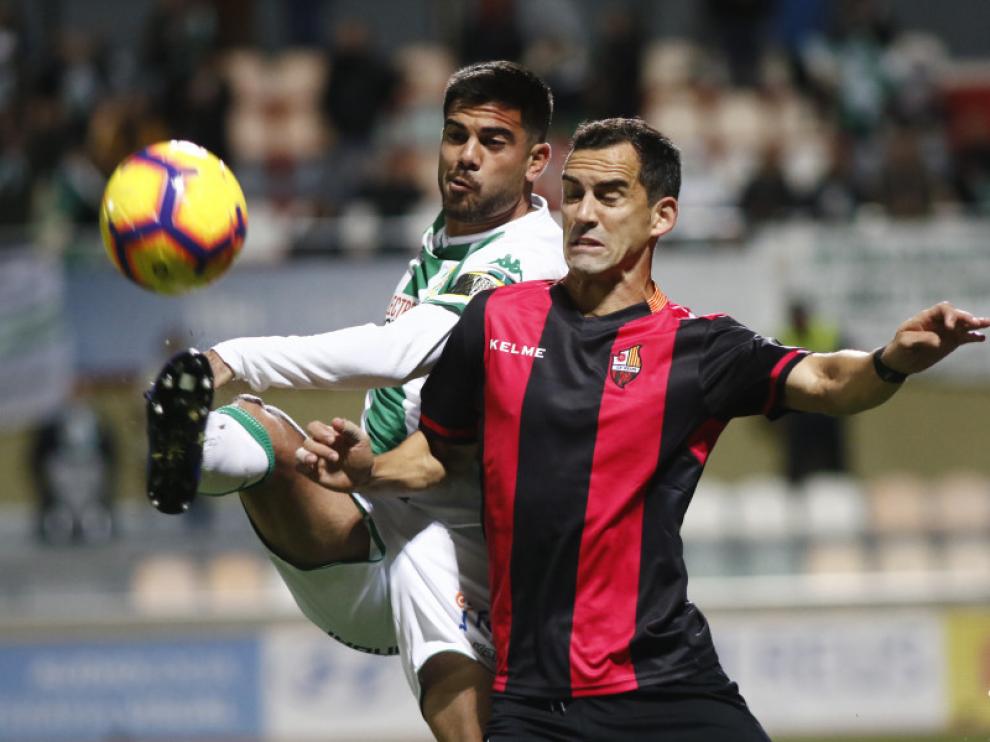 Miguel Linares, en una imagen del encuentro entre el Reus y el Córdoba.