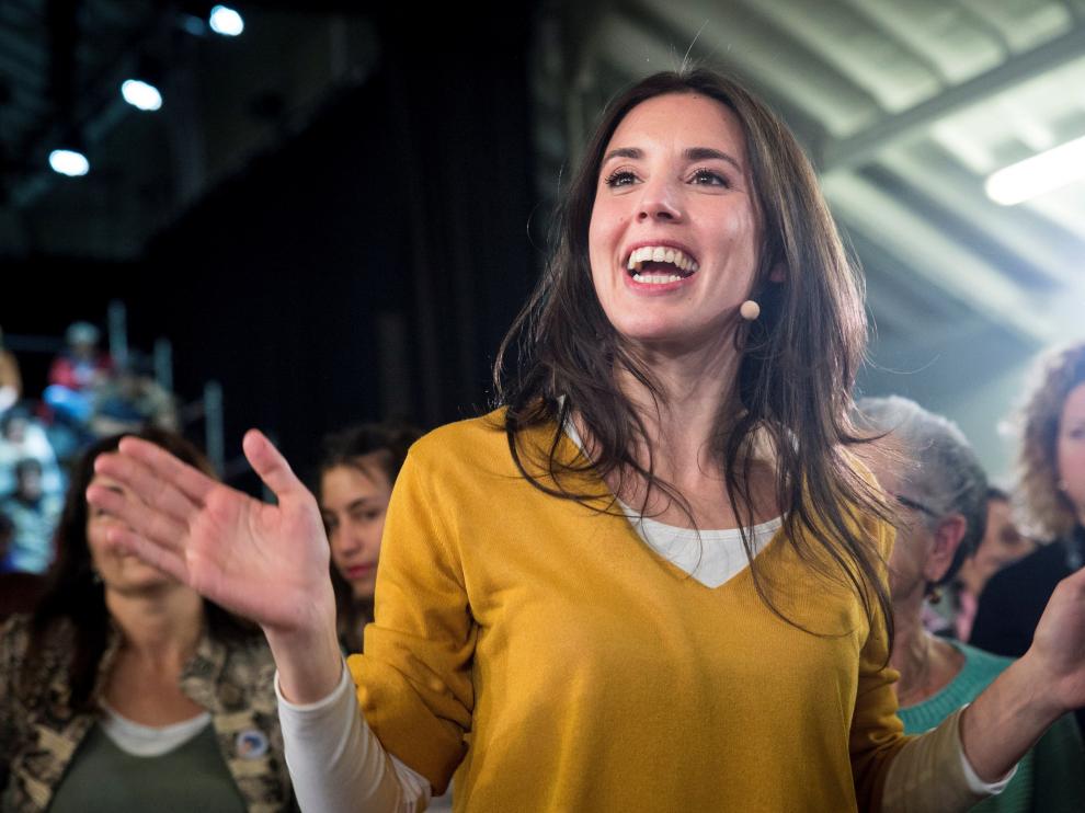 La portavoz parlamentaria de Podemos, Irene Montero.
