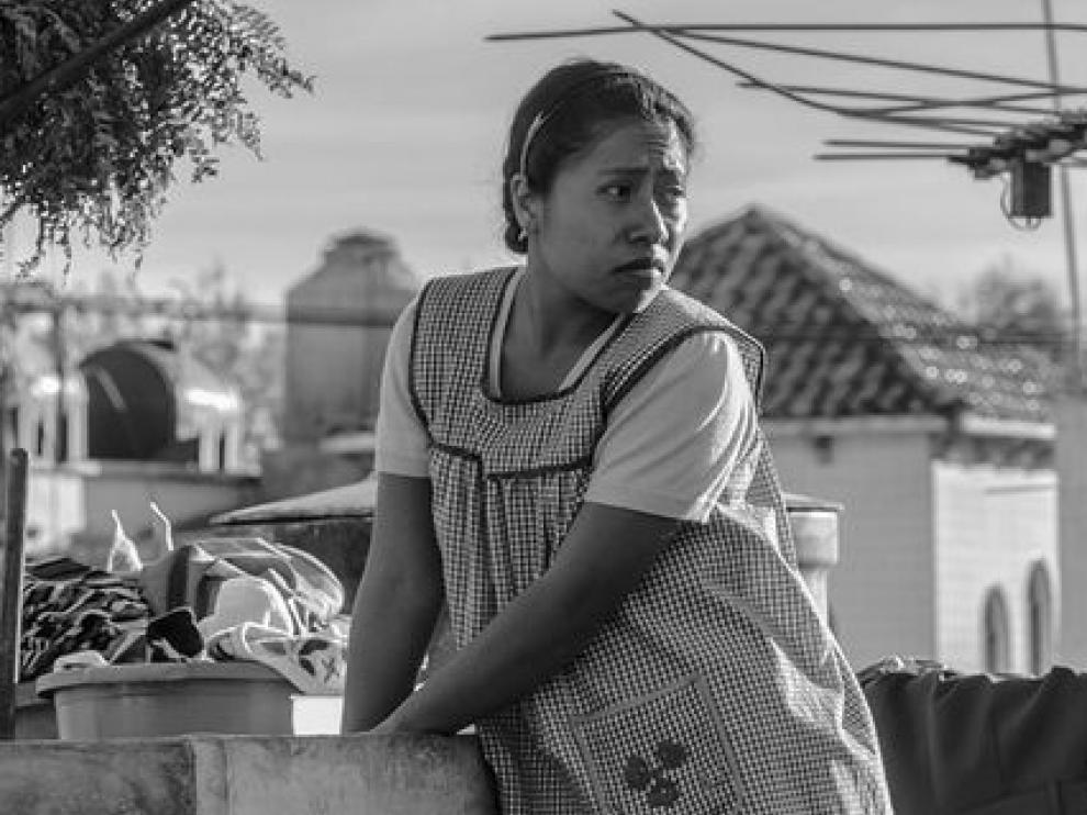 Un momento de 'Roma', la galardonada película de Alfonso Cuarón.