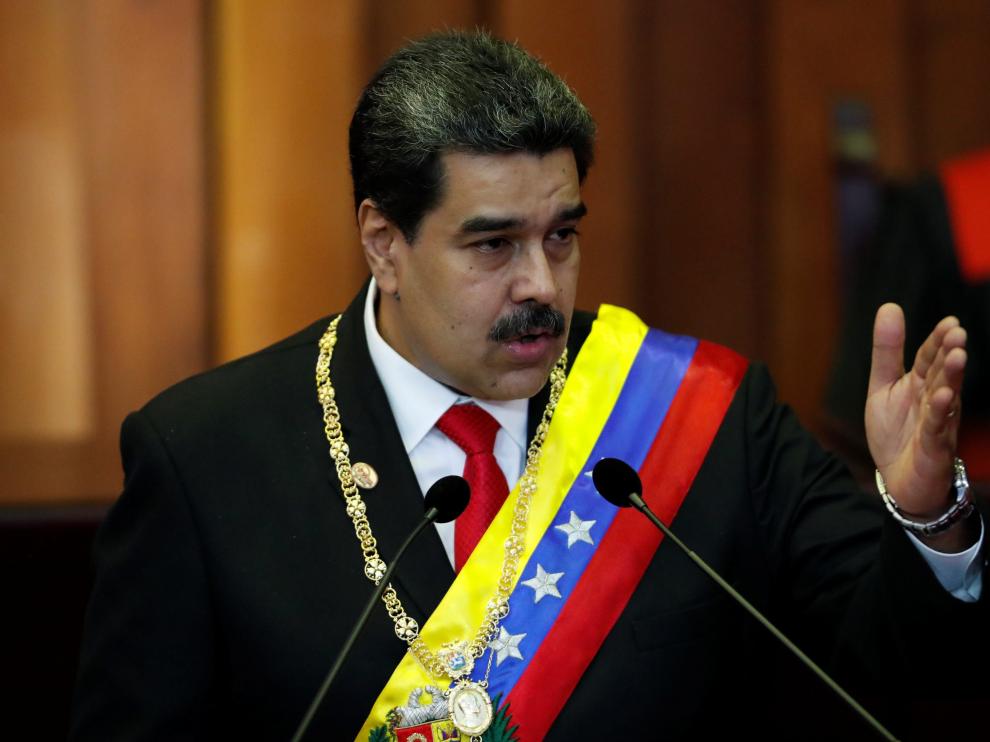 Nicolás Maduro en imagen de archivo, durante la jura del nuevo mandato.