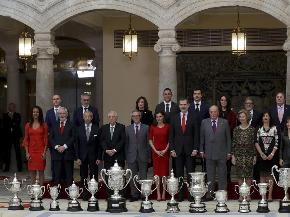 Foto de familia de los Premios Nacionales del Deporte 2017.