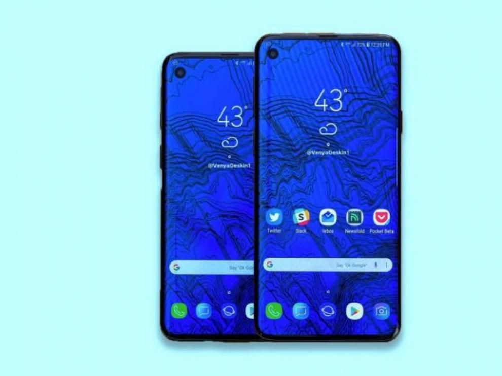 Se rumorea que el S10 tendrá un agujero en la pantalla para ubicar la cámara frontal