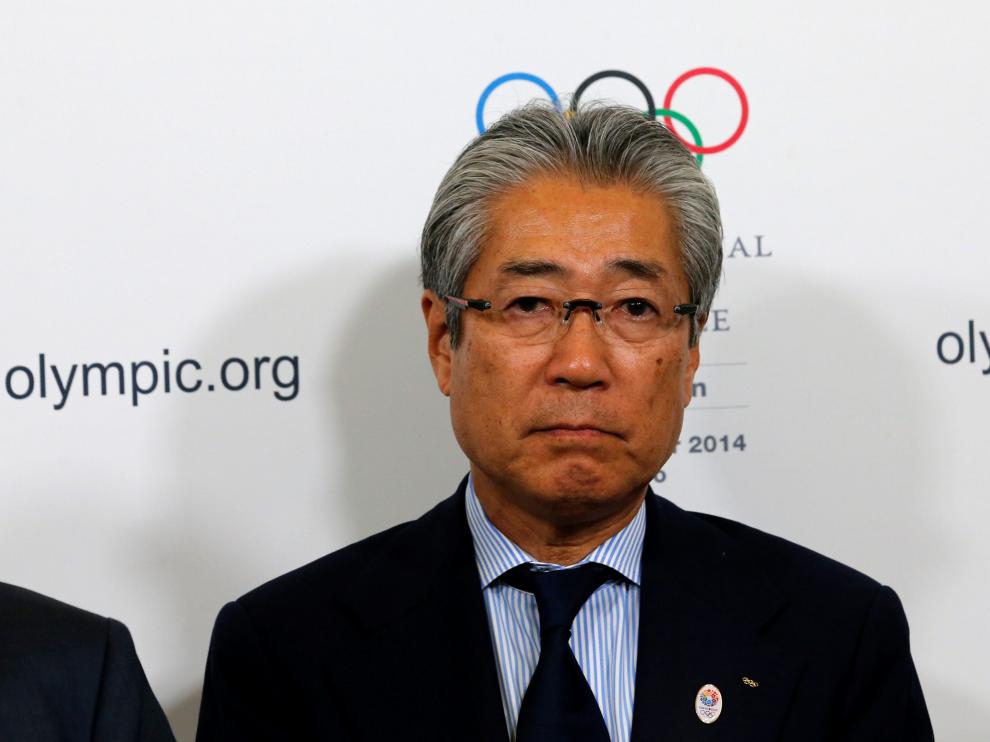 El presidente del Comité Olímpico Japonés, Tsunekazu Takeda