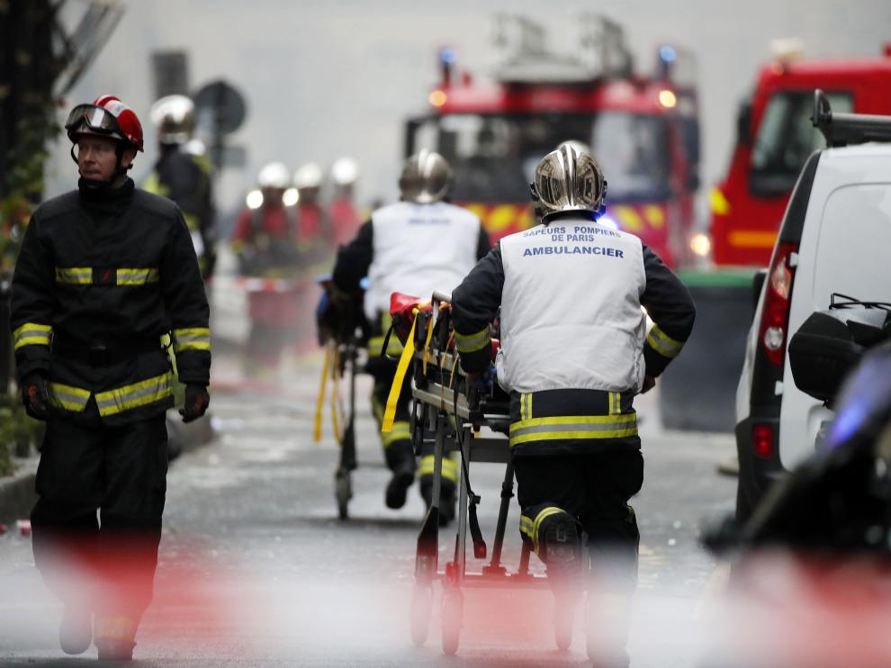 Explosión de gas en una panadería del centro de París.