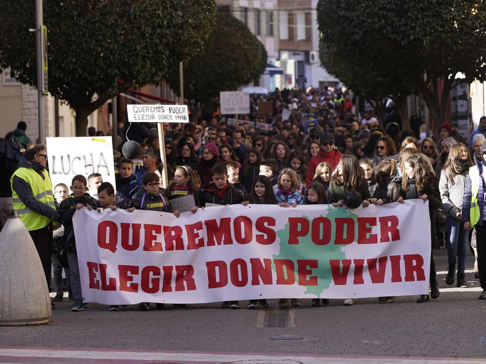 Imagen de archivo de la manifestación en Andorra contra el cierre de la térmica