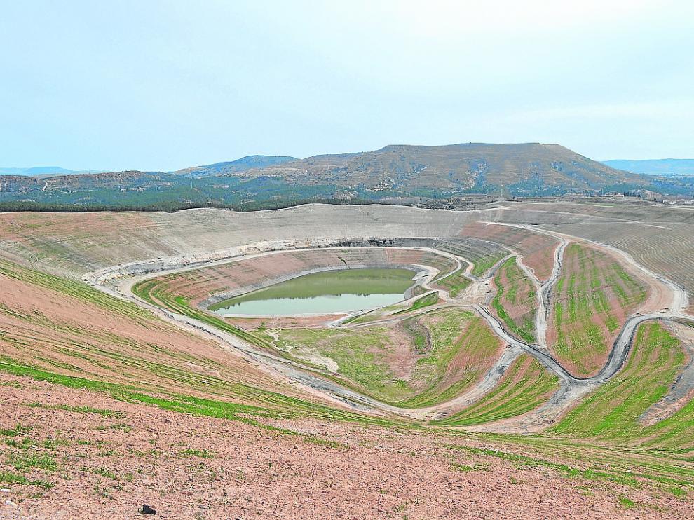 La mina Corta Gargallo, ya restaurada, donde se ubicará el campo de tiro de Estercuel.