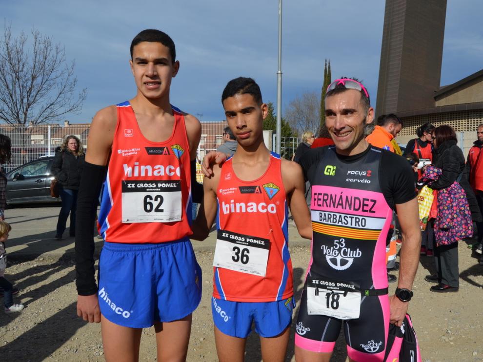 Dos atletas de Barbastro triunfan en casa en el Cross de la Peña Pómez