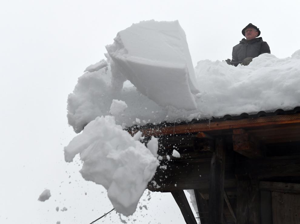 Los Alpes han recibido grandes cantidades de nieve en los últimos días