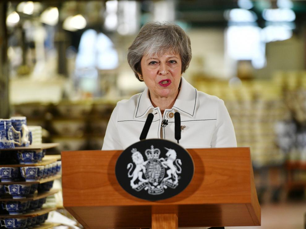 La primera ministra británica, la conservadora Theresa May.