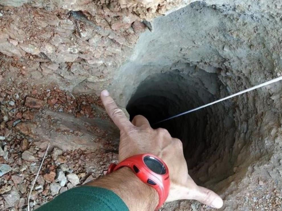 El pozo por el que cayó el pequeño Julen.