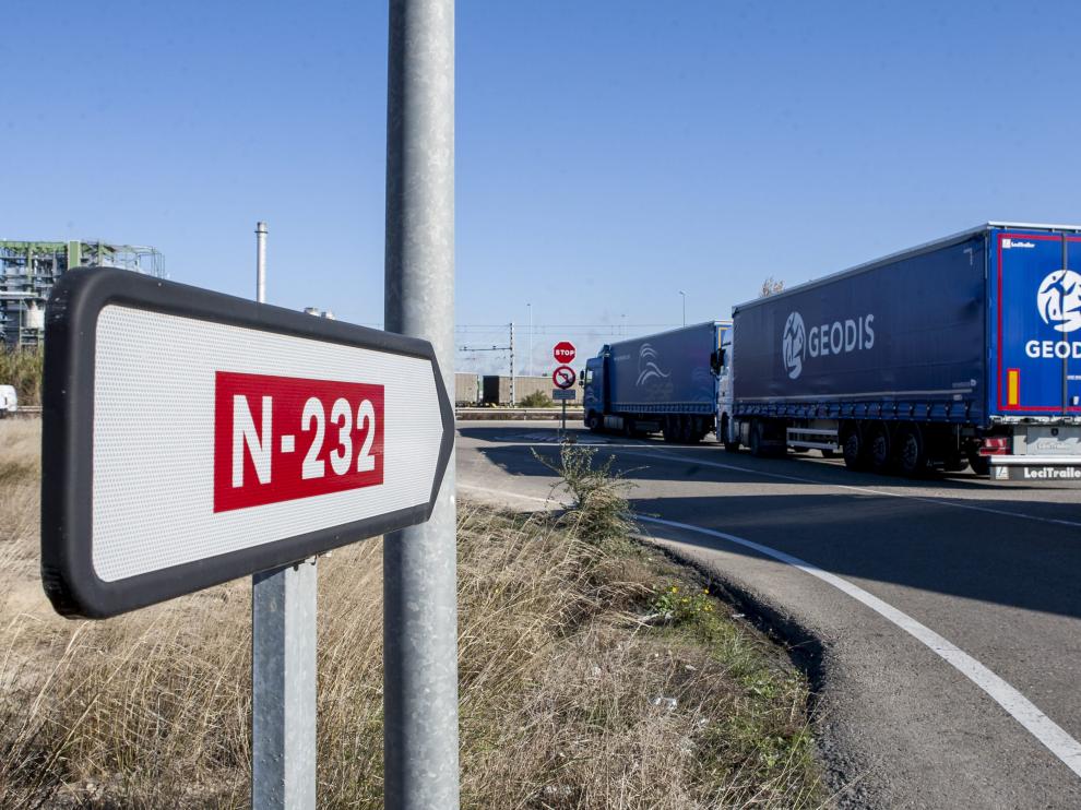 El desdoblamiento El Burgo-Fuentes de Ebro (N-232) es uno de los proyectos cuya partida se ha recortado para 2019.