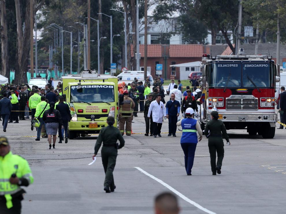 La camioneta entró en la Escuela de Cadetes y segundos después voló por los aires.