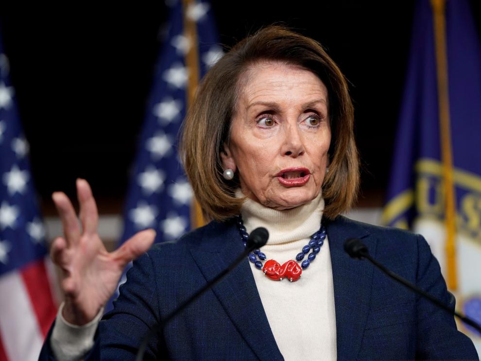 La presidenta de la Cámara de Representantes, la demócrata Nancy Pelosi.