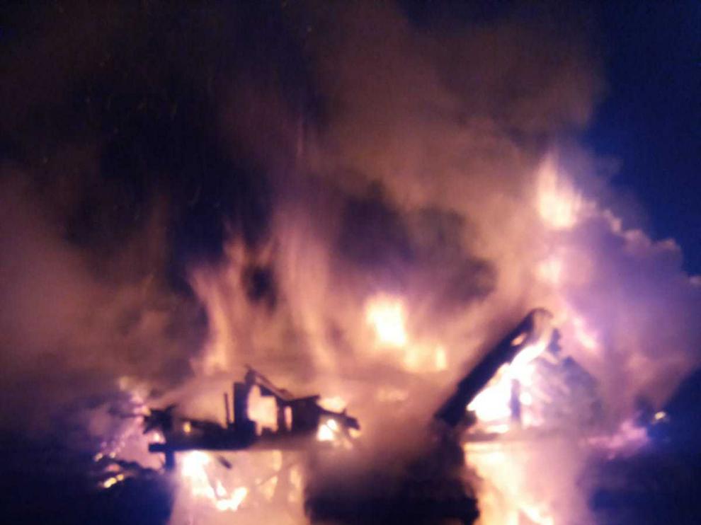 Incendio de una casa en Guasillo