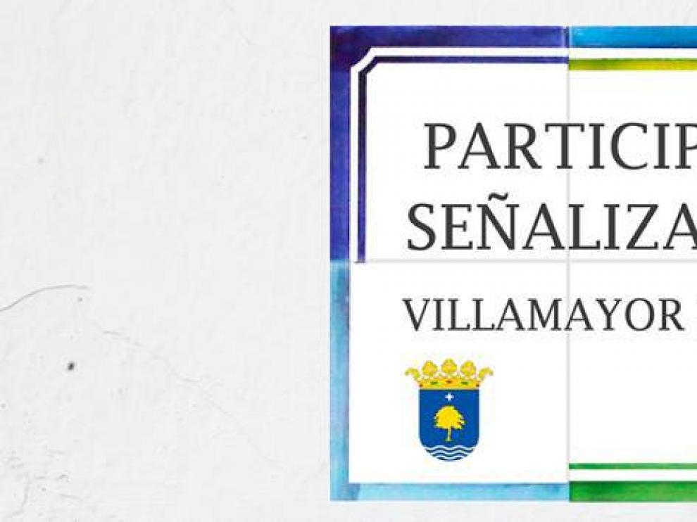 Cartel del proceso participativo iniciado en Villamayor.
