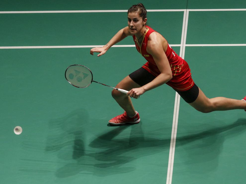 Carolina Marín durante la final.