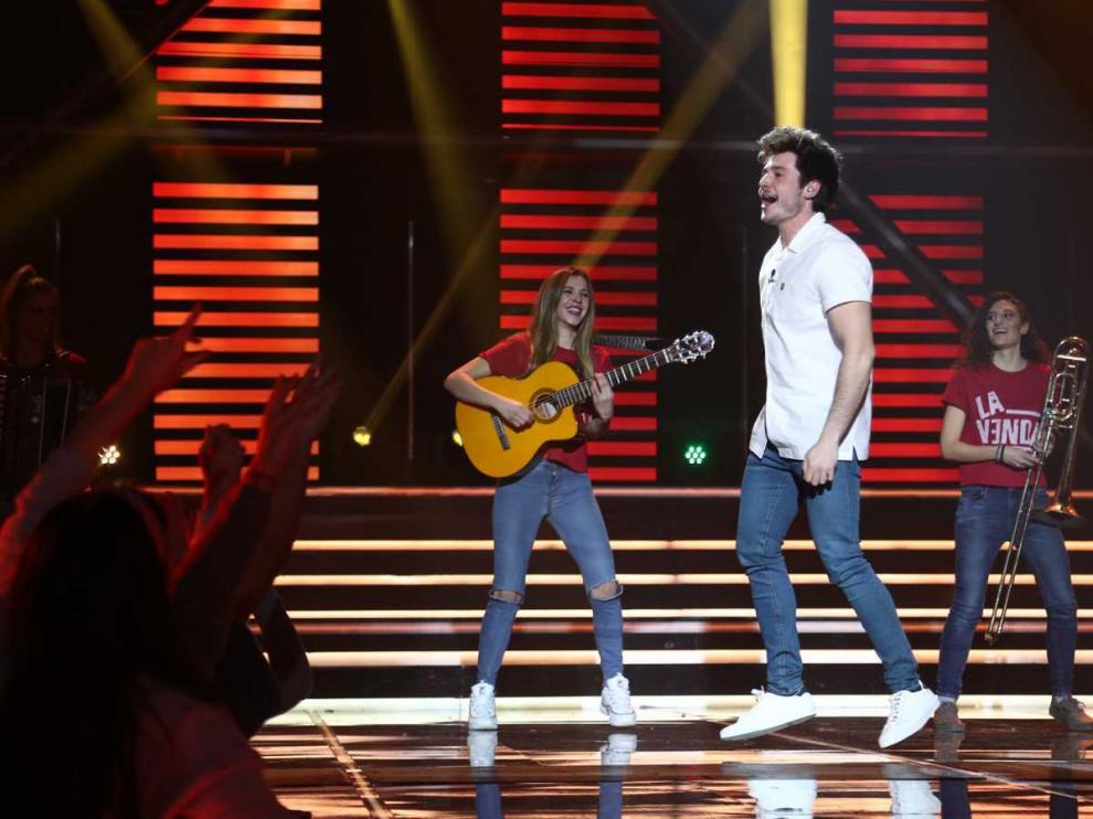 Miki durante su actuación final, tras conocer que representará a España en el certamen.