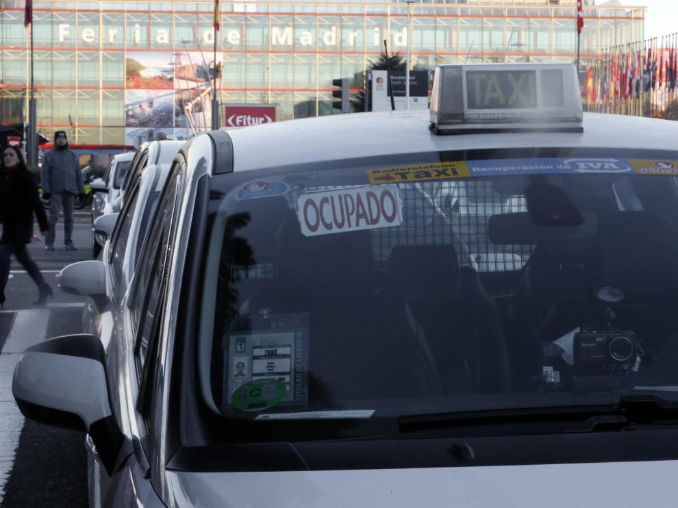 Huelga de taxis en Madrid