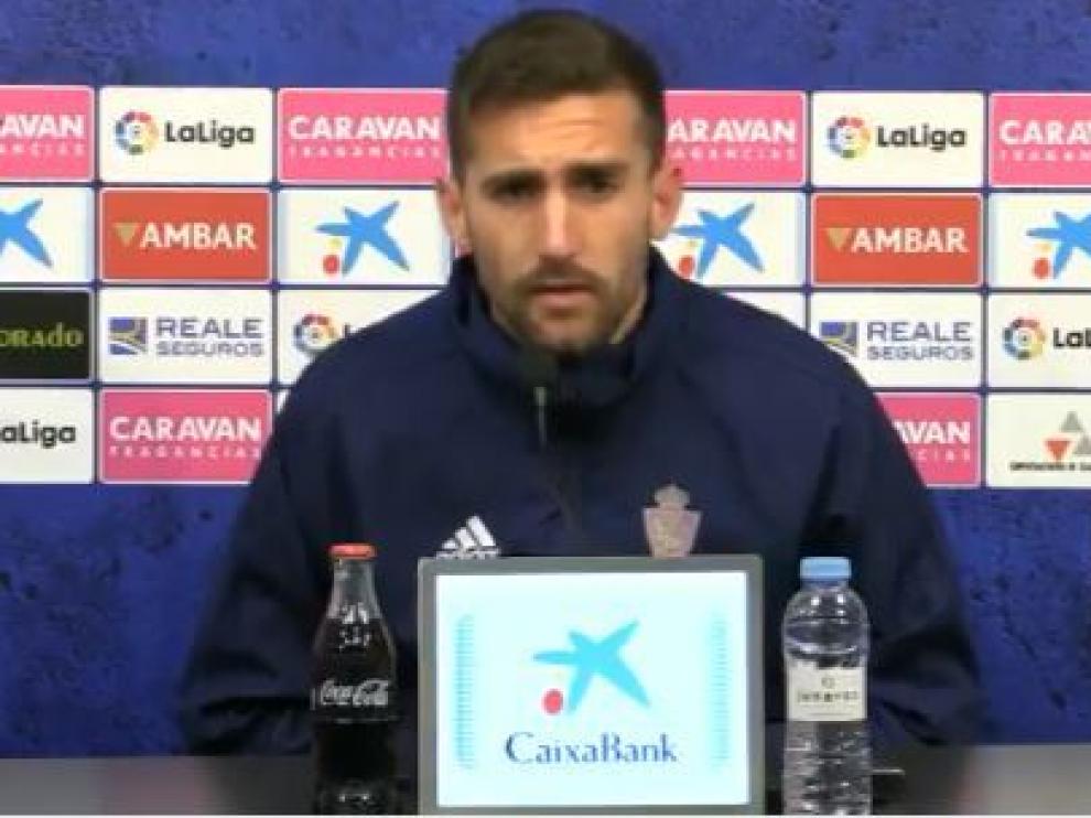 Alberto Benito, en la rueda de prensa de este martes.