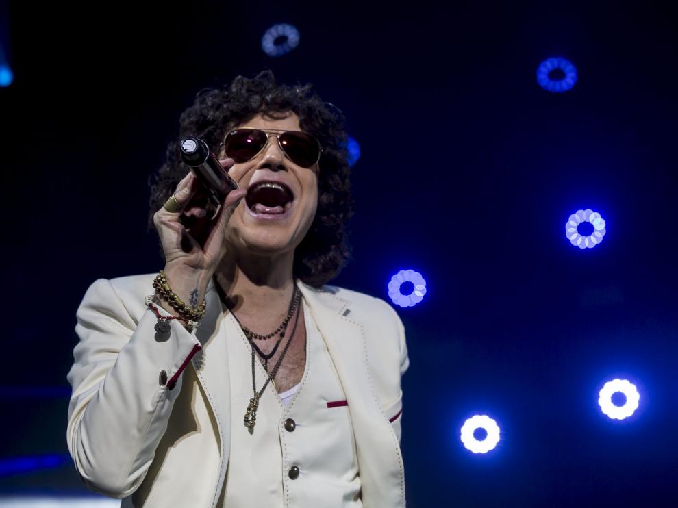 Instante del concierto de Bunbury el pasado 18 de diciembre de 2017 en el Pabellón Príncipe Felipe de Zaragoza.