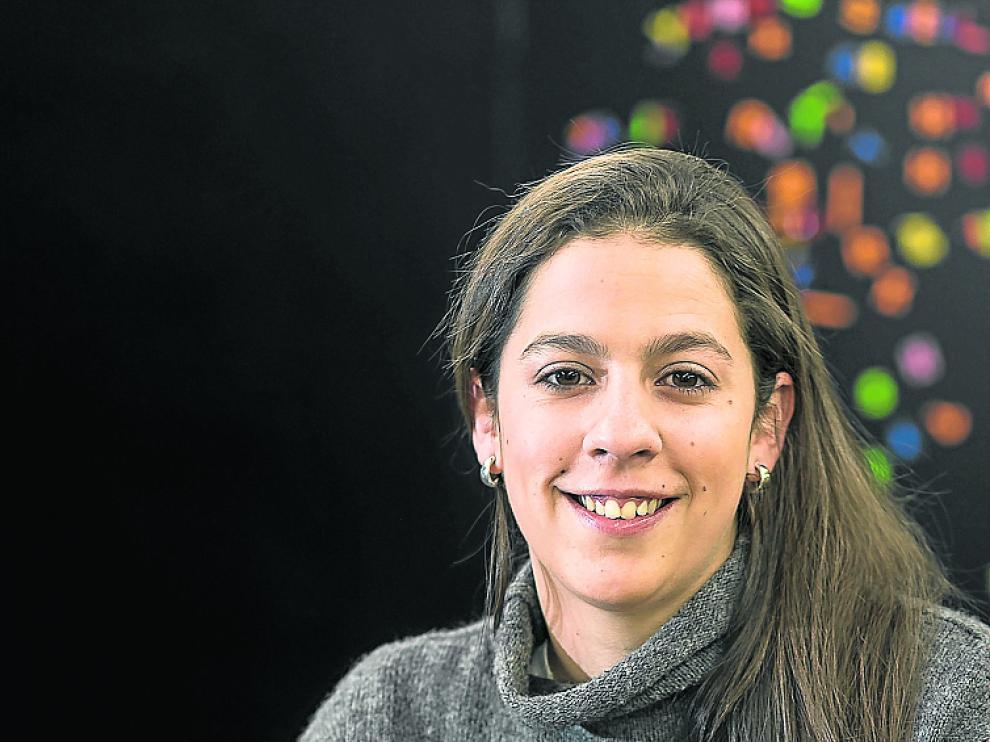 Cristina Menéndez Félez, en la redacción de HERALDO.