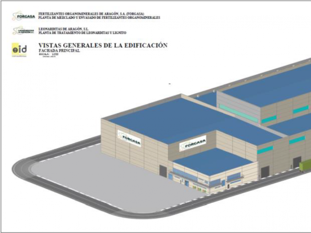 Así será la planta de fabricación de fertilizantes que levantará Forgasa en Ariño