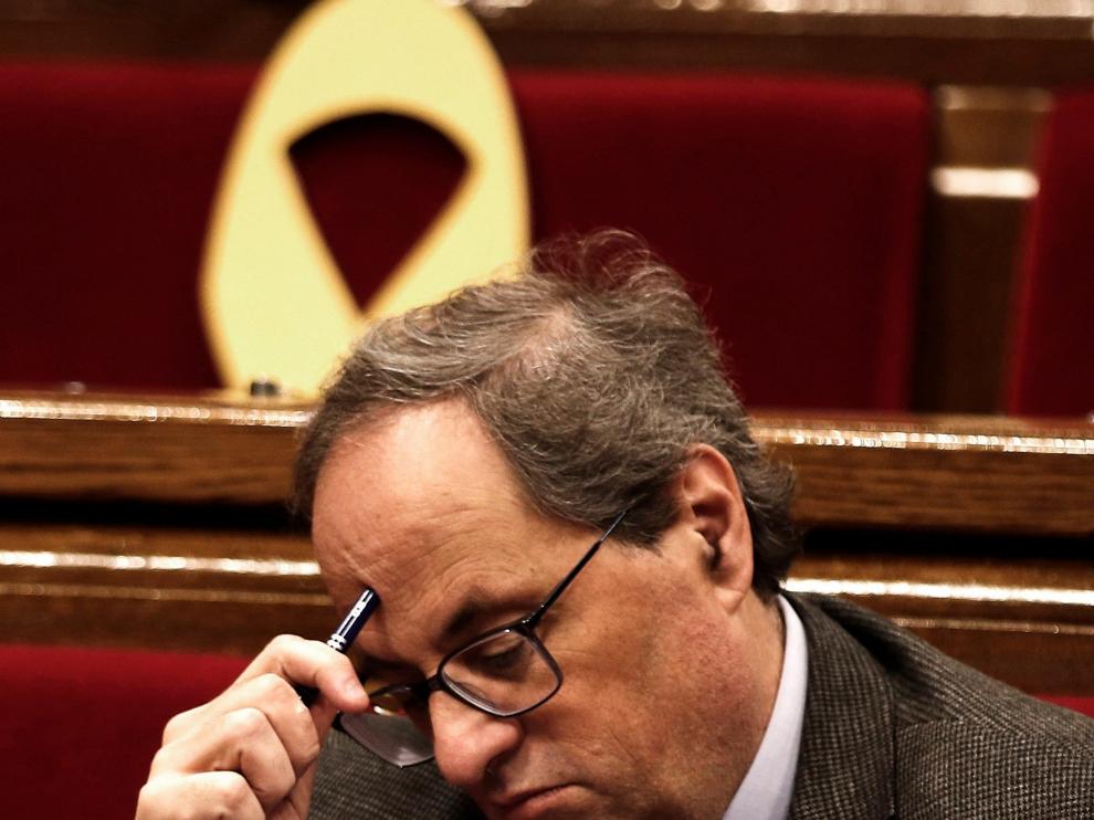 El presidente catalán, Quim Torra, ha confirmado que, si hubiera nuevas elecciones, él no se presentará a la reelección.