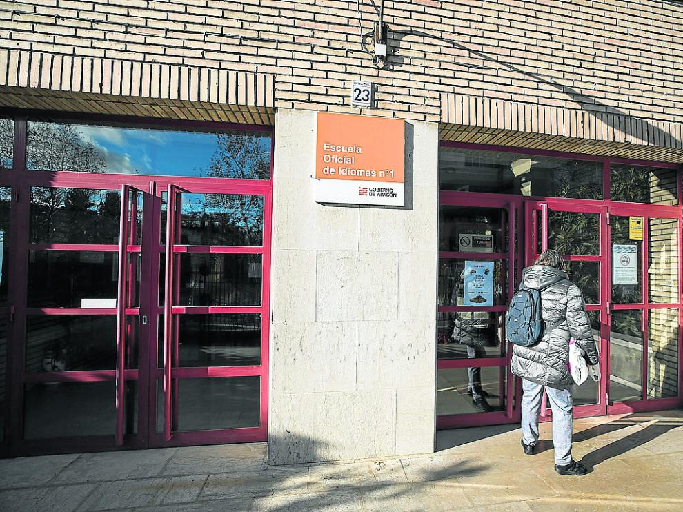 Escuela Oficial de Idiomas de Domingo Miral (Zaragoza), una de las doce que hay en Aragón.