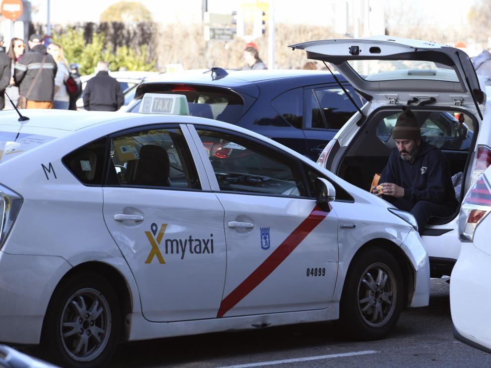 Taxistas en huelga este sábado en Madrid
