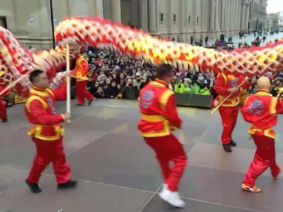 Zaragoza celebra por primera vez el Año Nuevo Chino