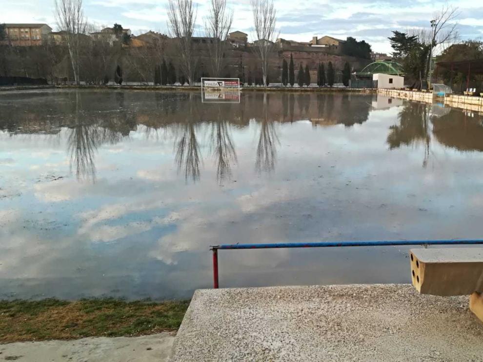 Imagen del campo del Gallur esta mañana