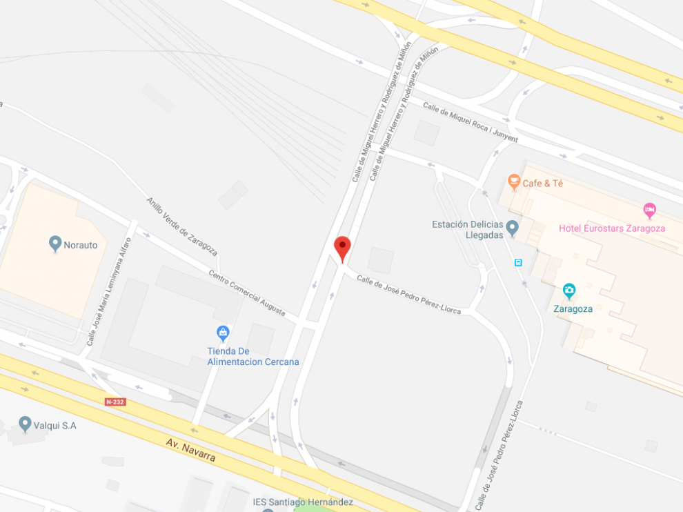 Calle en la que ha sido interceptado circulando bajo los efectos del alcohol
