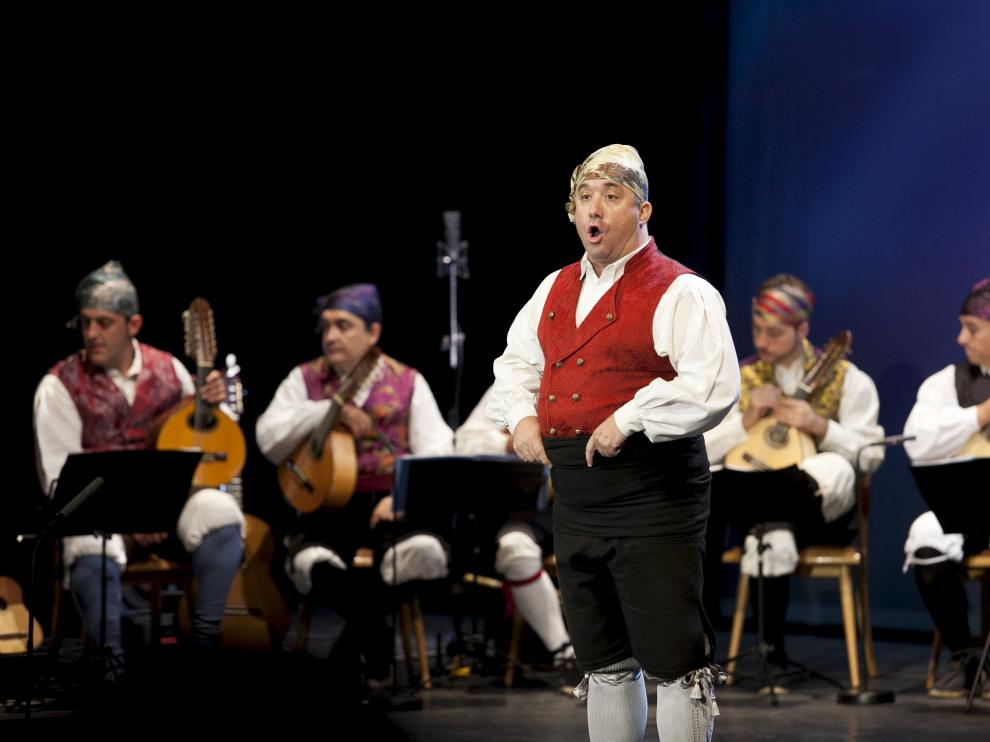 Javier Badules en una de sus participaciones en el certamen de las fiestas del Pilar.