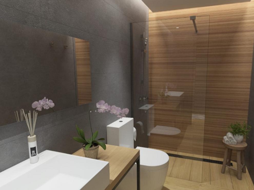 Las viviendas del rascacielos disponen de dos o tres baños.