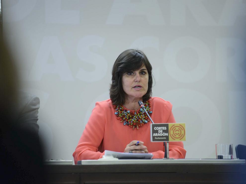 La candidata del PAR a la Alcaldía de Zaragoza, Elena Allué, en una imagen de archivo.