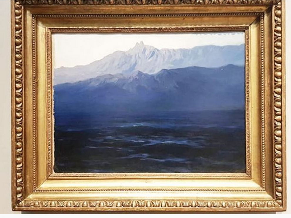 El cuadro robado y recuperado "Ai-Petri. Crimea", del paisajista ruso Arjip Kuindzhi.