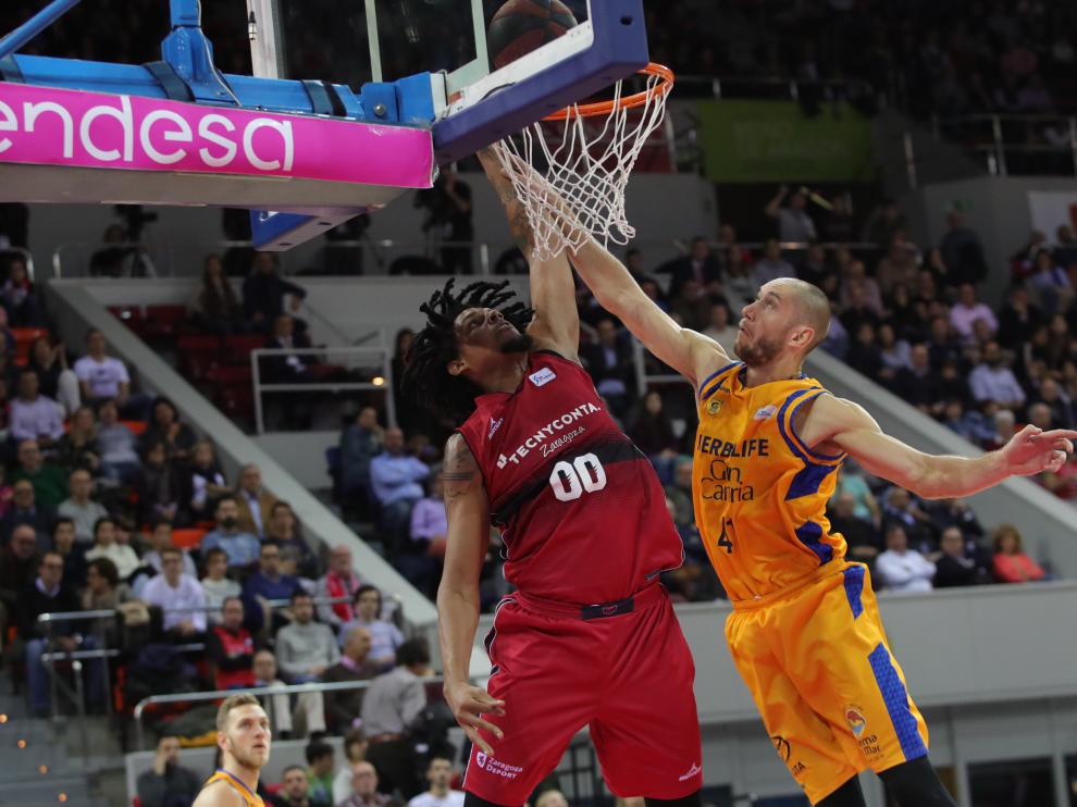 Javier Justiz, durante el partido ante el Herbalife Gran Canaria.