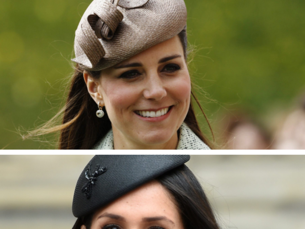 Las duquesas de Cambridge, Catalina, y de Sussex, Meghan.