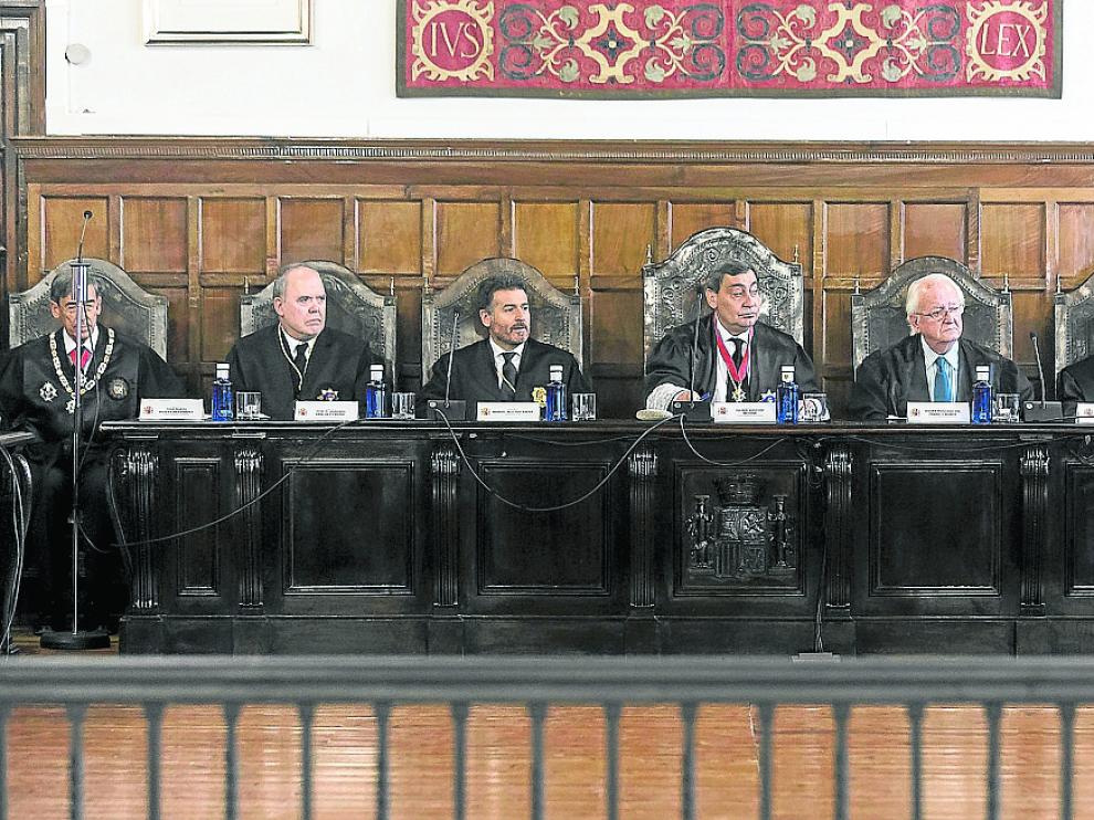 Acto el pasado mayo en el Tribunal Superior de Justicia de Aragón en recuerdo del preparador Epifanio López de Gamboa.