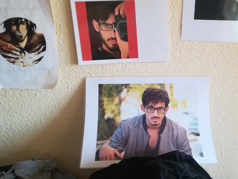 Marozane B., en una imagen de su dormitorio de Zaragoza.