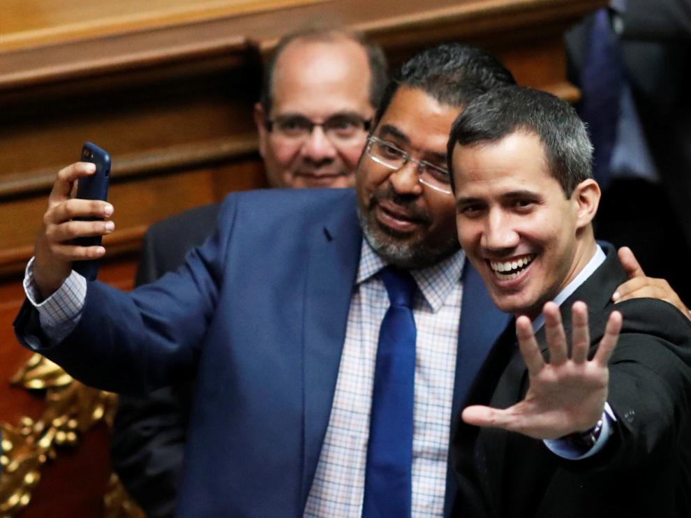Guaidó este martes.