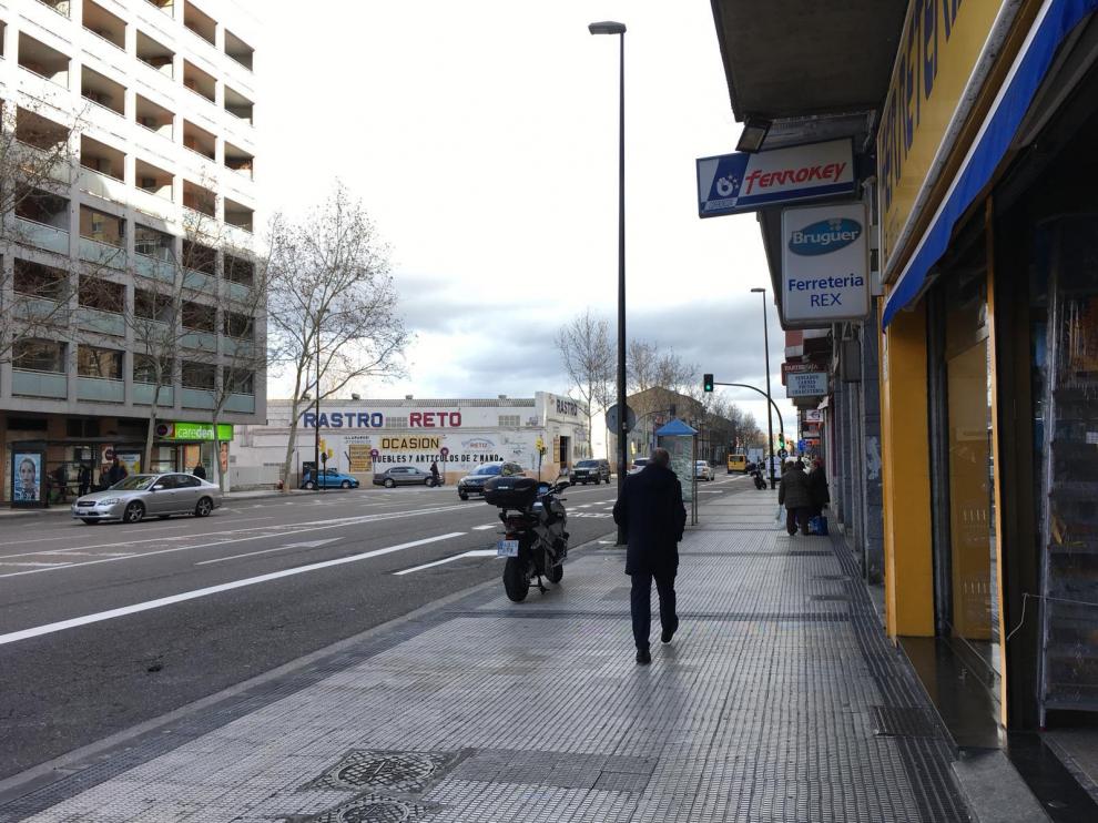 Tramo de la avenida de Cataluña.