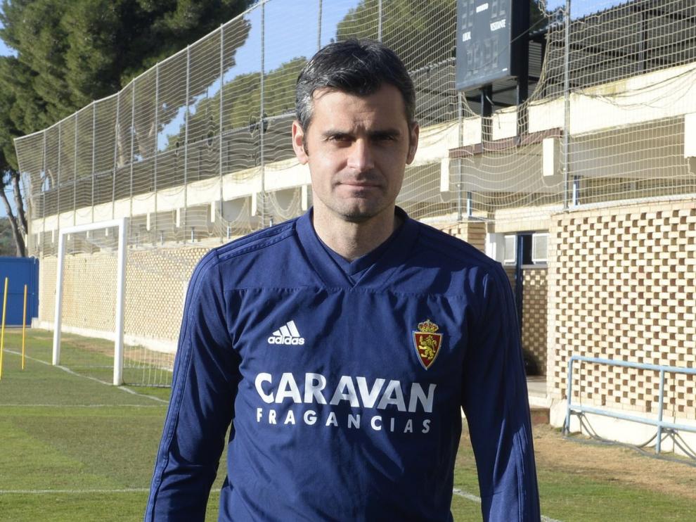 Chechu Dorado, en el entrenamiento en la Ciudad Deportiva.