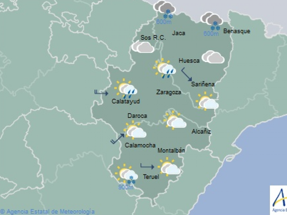 El tiempo para este miércoles, 30 de enero, en Aragón.